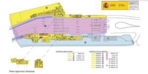 Mapa técnico de los perímetros fronterizos de Melilla y Ceuta