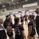 Jugadoras del Club Balonmano T-Maravilla Melilla en un tiempo muerto
