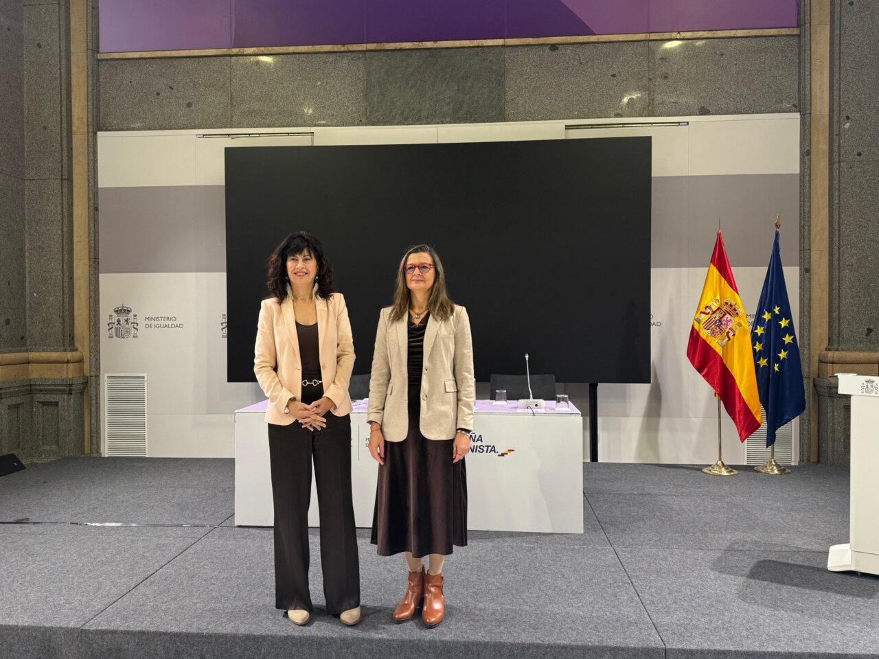 Presentación del informe sobre violencia machista en España por el Ministerio de Igualdad.