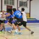 Jugadores del Club Balonmano Virgen de la Victoria en un partido