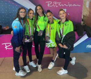 Gimnastas del Club Ágora en la Copa Base de Madrid
