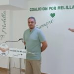 Hafid Mohamed, portavoz de Coalición por Melilla en una rueda de prensa