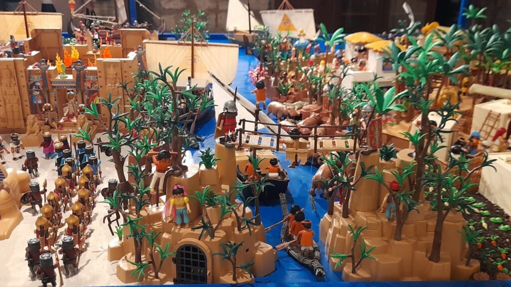 Belén de Playmobil con personajes de dibujos animados en Melilla