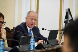 Miguel Marín en rueda de prensa sobre el desempleo en Melilla