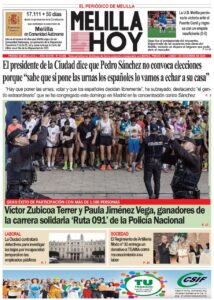 Portada del periódico Melilla Hoy del 1 de diciembre de 2025
