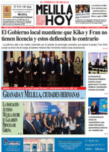Portada del periódico Melilla Hoy del 12 de diciembre de 2025
