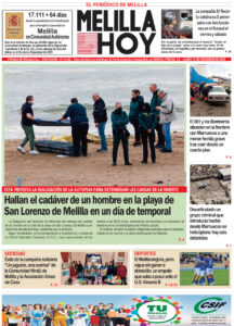 Portada del periódico Melilla Hoy del 15 de diciembre de 2025