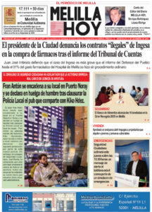 Portada del periódico Melilla Hoy del 10 de diciembre de 2025