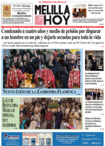 Portada del periódico Melilla Hoy del 20 de diciembre de 2025