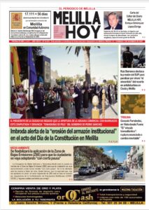 Portada del periódico Melilla Hoy del 7 de diciembre de 2025 con noticias locales.