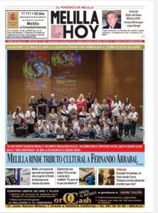 Portada del periódico Melilla Hoy del 14 de diciembre de 2025