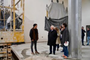 Visita a las obras de rehabilitación de la iglesia de la Medalla Milagrosa en Melilla.