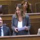 Sofía Acedo hablando en el Congreso de los Diputados sobre migración