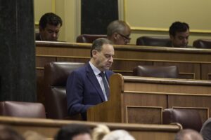 El exministro Ábalos en el Congreso durante su juicio por mascarillas