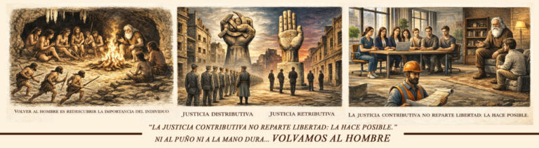 Ilustración sobre justicia contributiva y su importancia en la sociedad.