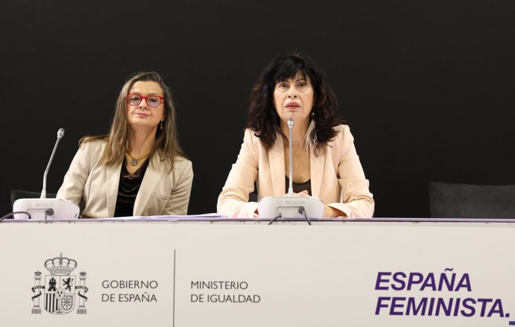 Presentación del informe sobre violencia machista en España por el Ministerio de Igualdad.