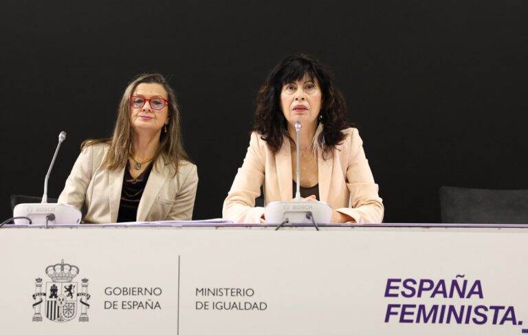 Presentación del informe sobre violencia machista en España por el Ministerio de Igualdad.
