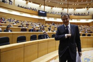 José Luis Rodríguez Zapatero en el Senado durante una sesión