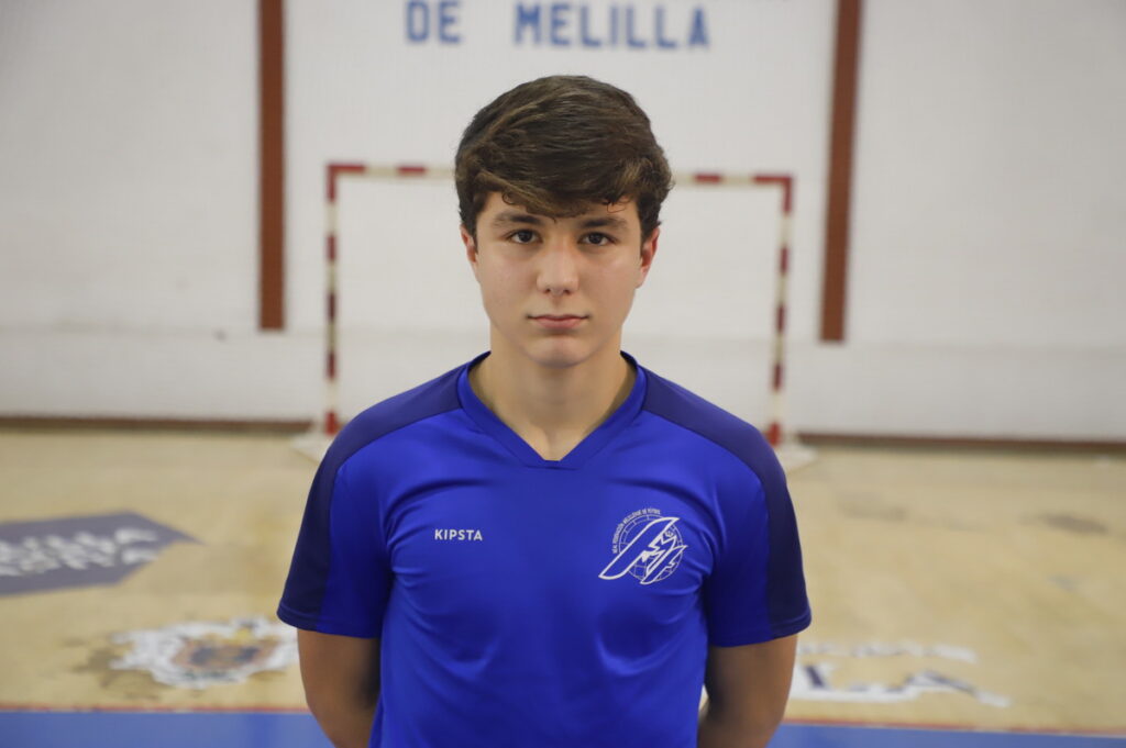 Jugador de fútbol sala de Melilla en el campeonato Sub-14 y Sub-16
