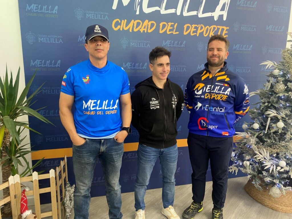 Rachid Al-Lal, Diego Ortega y Borja Pérez en presentación del Dakar 2026