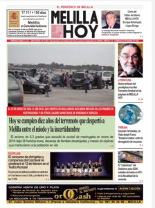 Portada del periódico Melilla Hoy del 25 de enero de 2026