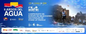 Cartel del Campeonato Europeo de Stand Up Paddle en Melilla