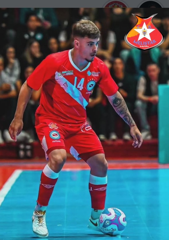 Tomás Acebedo jugando al fútbol sala con el C.D. Melistar