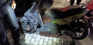 Ciclomotor Piaggio Typhoon recuperado por la Policía Local en Melilla