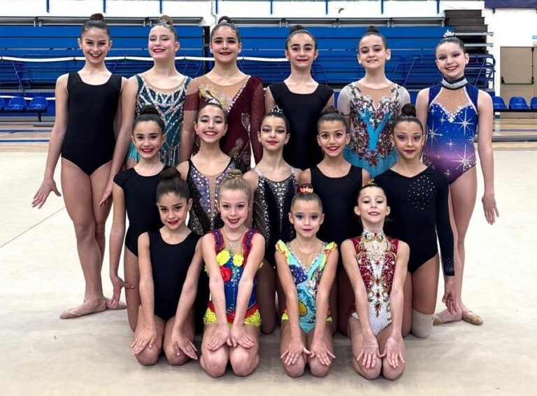 Gimnastas del Club Virka Melilla en el I Control Clasificatorio femenino