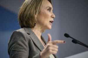 Cuca Gamarra hablando sobre la situación en Venezuela