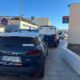 Vehículos de la Policía Nacional en Melilla durante operativos de detención