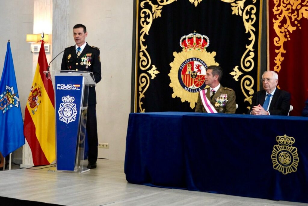 Acto de celebración del 202º aniversario de la Policía Nacional en Melilla