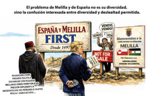 Ilustración sobre el presente de Melilla y su situación política