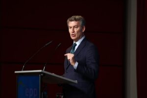Alberto Núñez Feijóo hablando sobre la seguridad en la UE