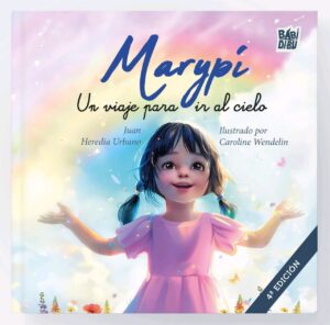 Portada del libro Marypí, un viaje para ir al cielo, ilustrado por Caroline Wendelin.