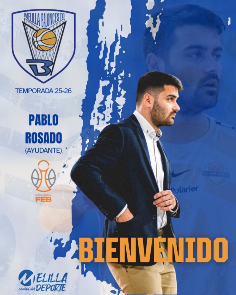 Pablo Rosado como nuevo entrenador ayudante del Club Melilla Baloncesto