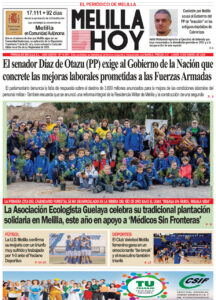 Portada del periódico Melilla Hoy del 12 de enero de 2026
