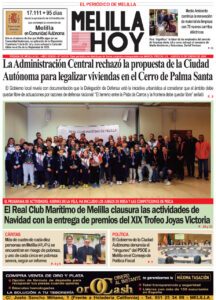 Portada del periódico Melilla Hoy del 15 de enero de 2026