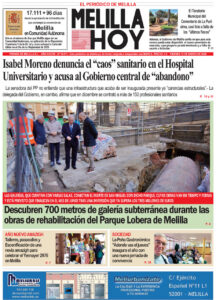 Portada del periódico Melilla Hoy del 16 de enero de 2026