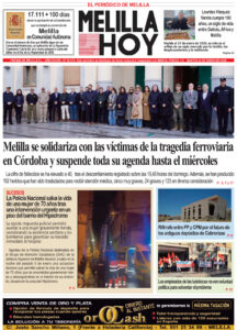 Portada del periódico Melilla Hoy del 20 de enero de 2026