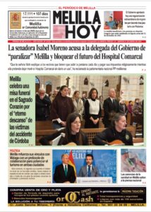 Portada del periódico Melilla Hoy del 27 de enero de 2026