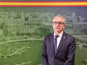 José Miguel Tasende en rueda de prensa sobre la economía en Melilla