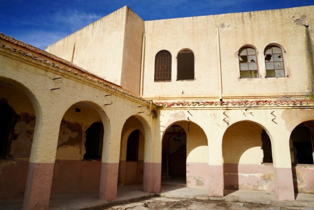 Vista del Baluarte de San Pedro Alto en Melilla en proceso de rehabilitación
