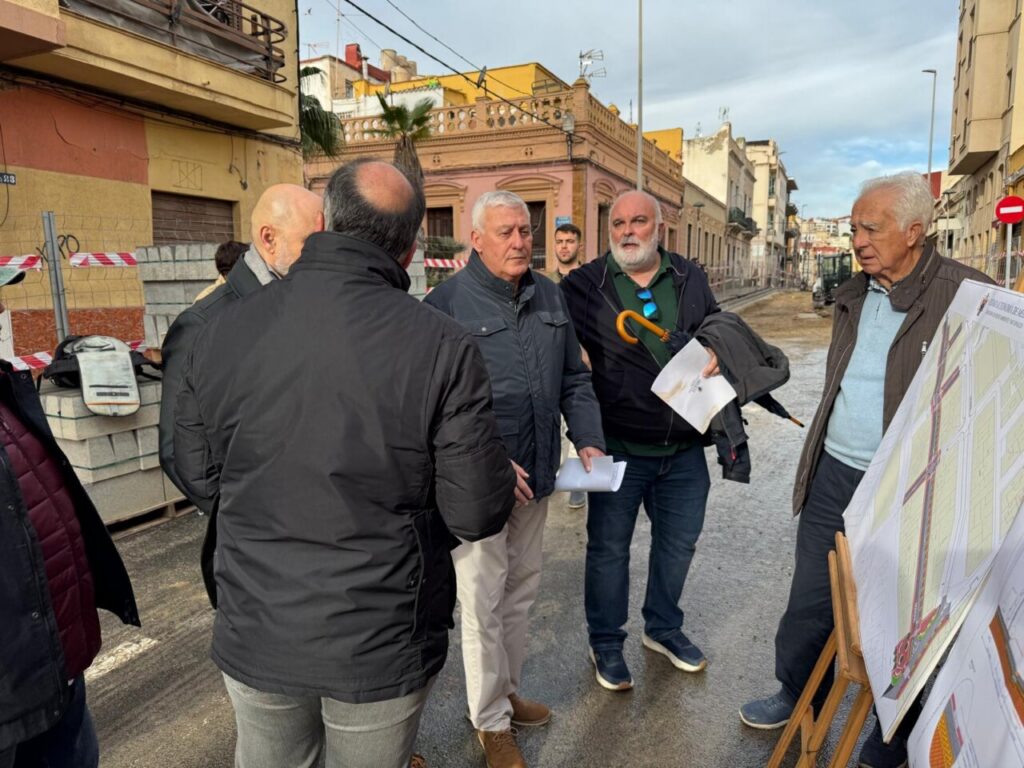 Reunión de autoridades sobre obras en la calle Gran Capitán en Melilla