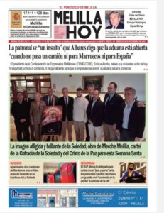 Portada del periódico Melilla Hoy del 25 de febrero de 2026