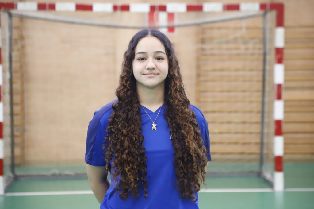 Jugadora del equipo sub-16 de fútbol sala femenino de Melilla