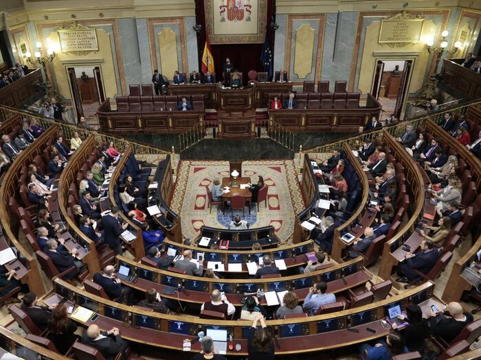 Vista general del Congreso de los Diputados en sesión plenaria