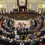 Vista general del Congreso de los Diputados en España durante una sesión