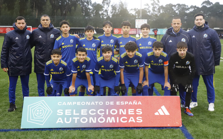 Equipo sub-14 de Melilla en el Campeonato de España de Selecciones Autonómicas