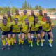 Jugadoras del equipo de fútbol femenino de Melilla posando en el campo